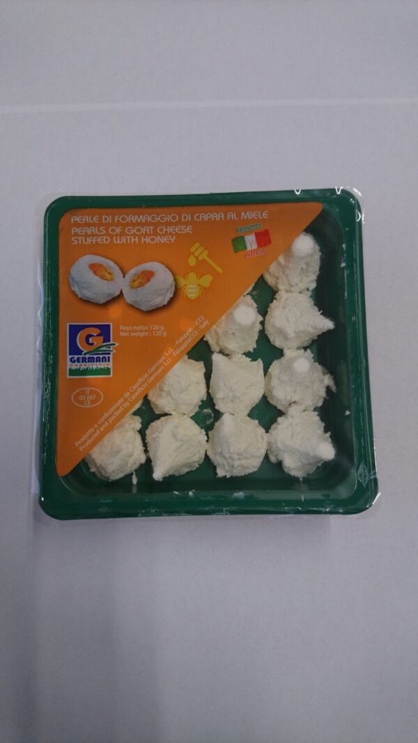 Ciliegini di formaggio di capra con ripieno al miele - immagine 2